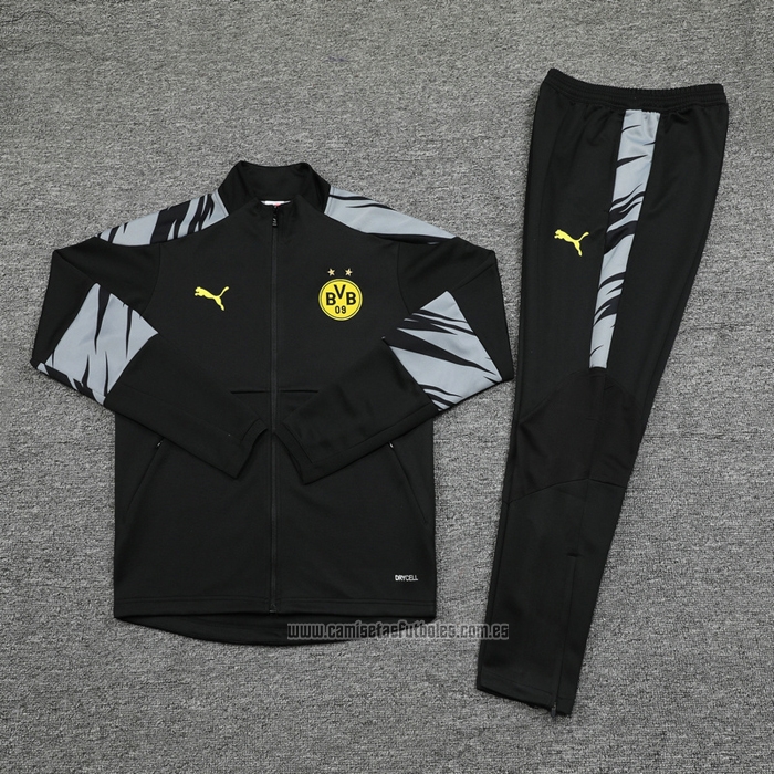 Chandal de Chaqueta del Borussia Dortmund 2020-2021 Negro